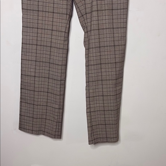 Michael Kors Women's Brown Plaid Pants - Picture 5 of 8